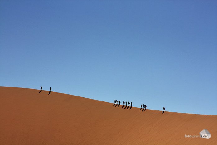 Auf viele der Dünen können von ausdauernden Wanderern bestiegen werden (Foto: Eric)