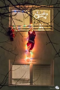 Im Münchner Stadtteil Ramersdorf-Perlach wurde er bereits gesichtet: Santa Claus. (Foto: Eric Paul)